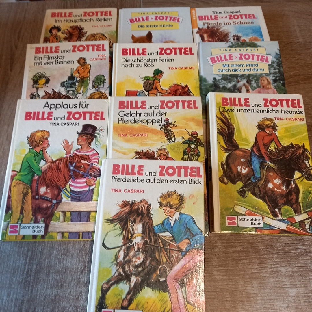 10 Bände von Bille und Zottel von Caspari Paket
