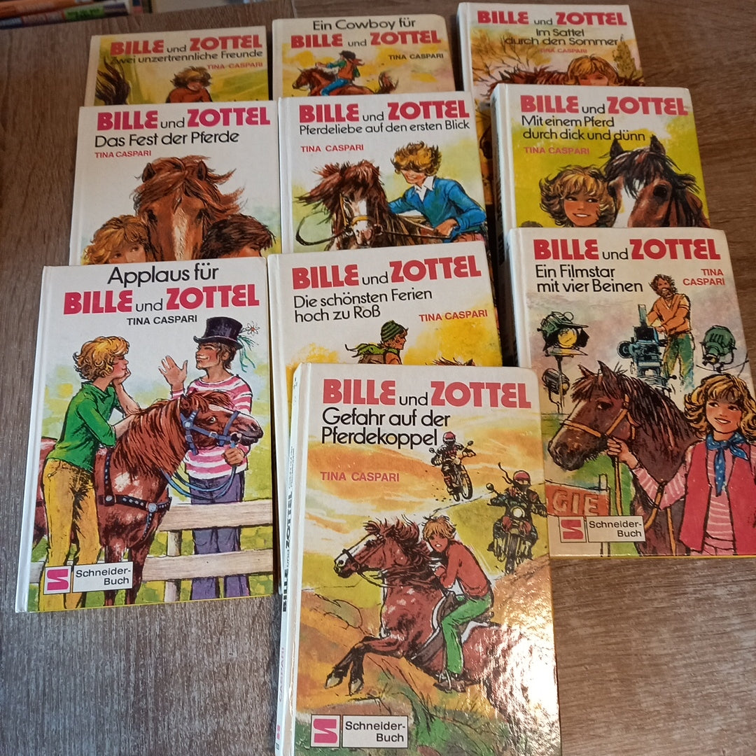 10 Bände von Bille und Zottel von Caspari im Paket
