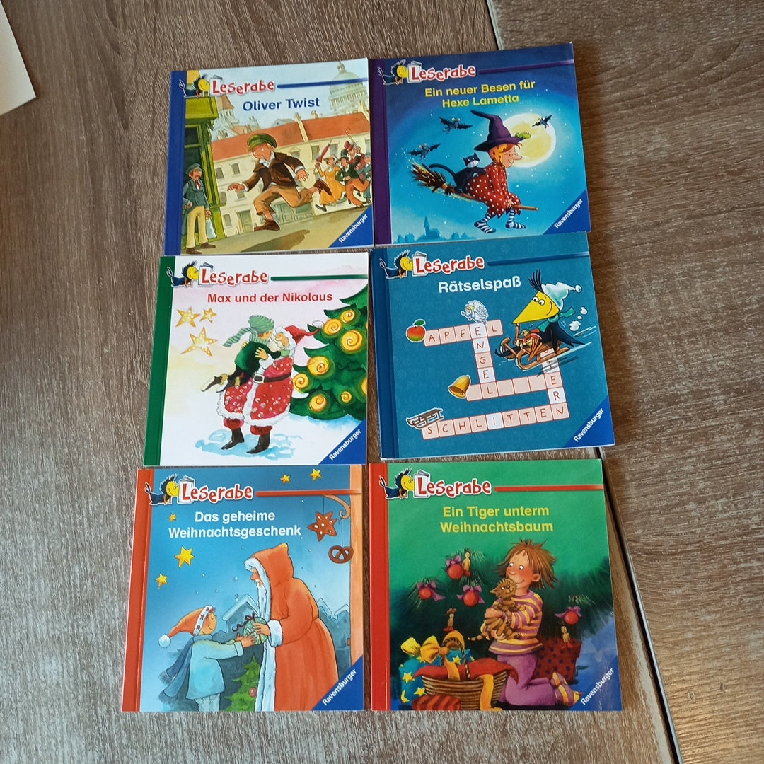 Leserabe 6 Hefte 1 Oliver Twist 2 Ein neuer Besen für Hexe Lametta 3 Rätselspass 4 Max und der Nikolaus 5 Das geheime Weihnachtsgeschenk 6 Ein Tiger unterm Weihnachtsbaum