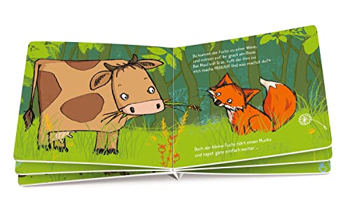 Der kleine Fuchs hört einen Mucks (Die kleine Eule und ihre Freunde): Liebevoll gereimtes Pappbilderbuch für Kinder ab 2 Jahren