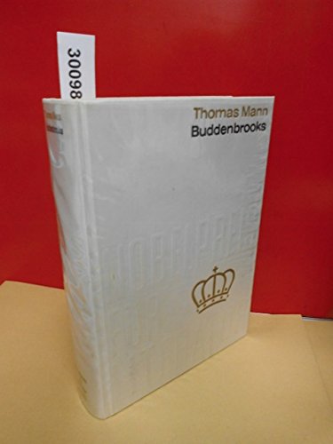 Buddenbrooks von Thomas Mann . Nobelpreis für Literatur 1929, Band 29. Einband aus echter, schwerer, weißer Tafelseide mit echter Gold-Blindprägung .