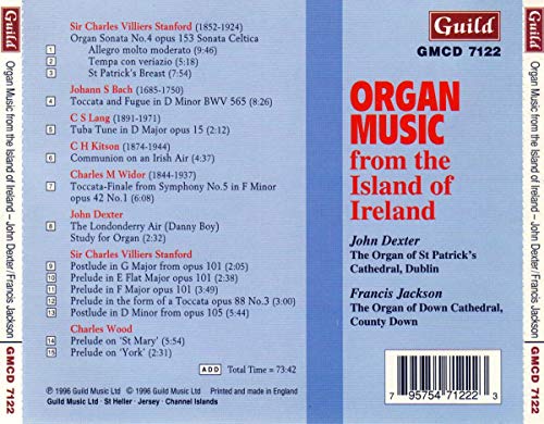Organ Music From The Island Of Ireland