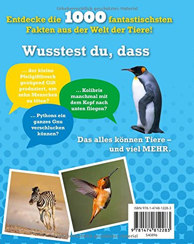 1000 unglaubliche Tatsachen aus der Tierwelt