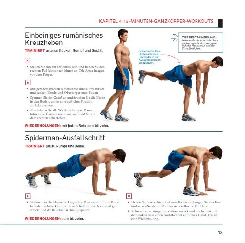 Das Men's Health 15-Minuten-Workout-Buch: Über 70 Workouts für definierte Muskeln, einen schlanken Körper und einen starken Body