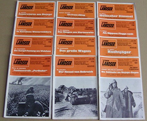 Der Landser: Erlebnisberichte zur Geschichte des Zweiten Weltkrieges (12 Hefte) Konvolut