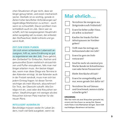 Die Nebenbei-Diät: Schlank werden für Berufstätige - Limitierte Sonderausgabe - Kalorien sparen - Rezepte - Doppelseiten-Prinzip