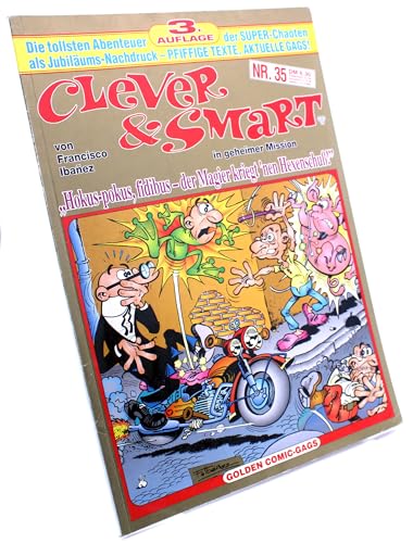 CLEVER & SMART Softcover-Kiosk-Album, 3. Auflage (Golden Gags) Nr. 35, Hokus-pokus, fidibus-Der Magier kriegt ´nen Hexenschuß !