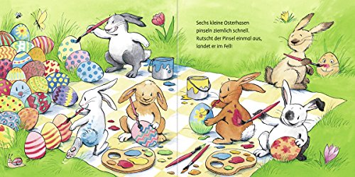 1, 2, 3, - Viele kleine Osterhasen