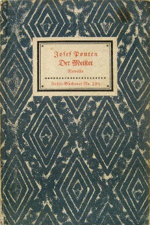Der Meister. Novelle.