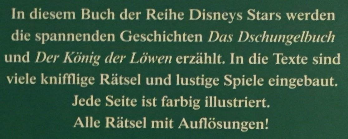 Disneys Stars Spiele, Rätsel und Geschichten