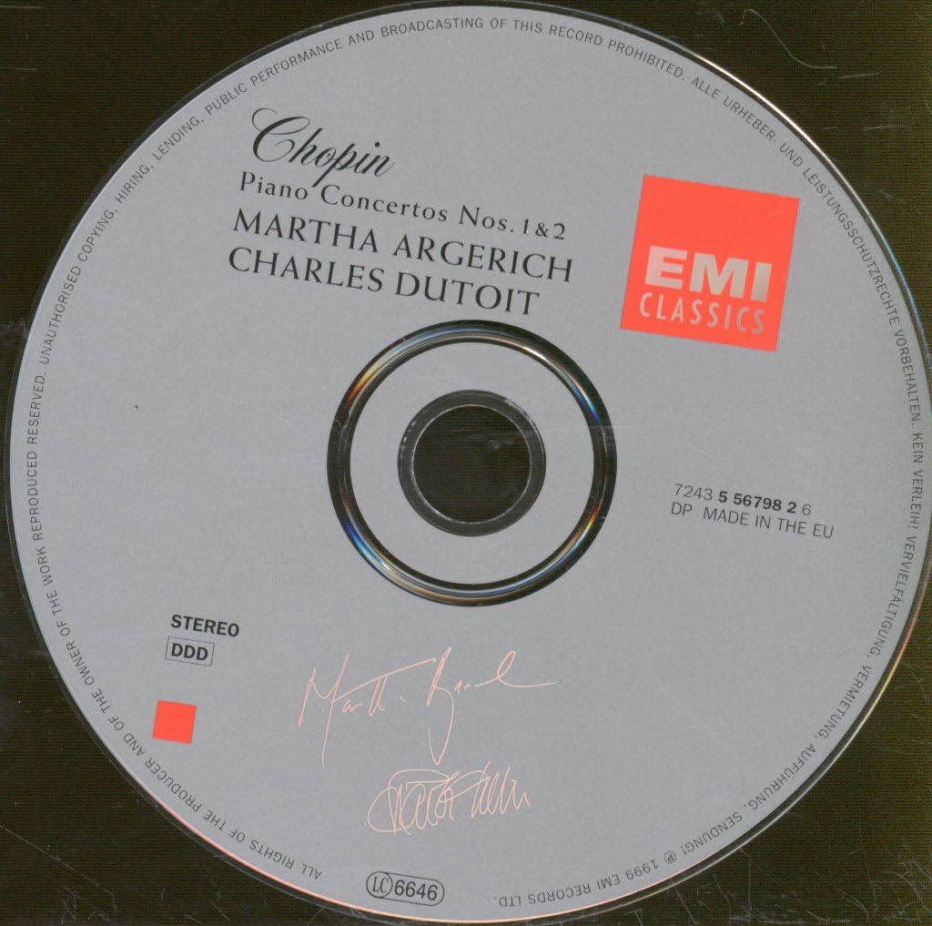 Chopin: Piano Concertos Nos. 1 & 2 / Dutoit, Argerich
