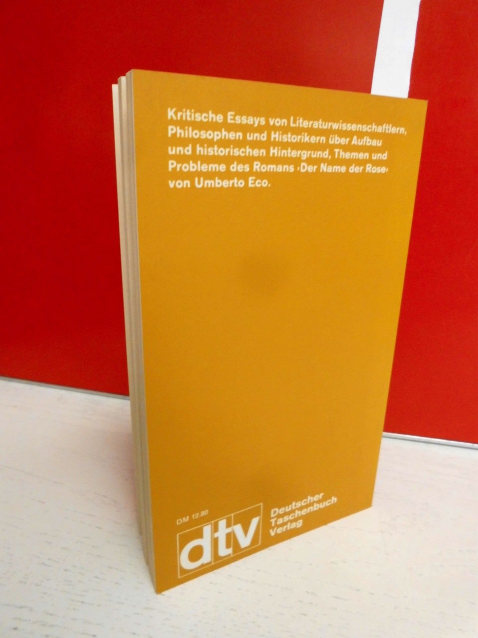 Ecos Rosenroman: Ein Kolloquium (dtv - Wissenschaftliche Reihe)