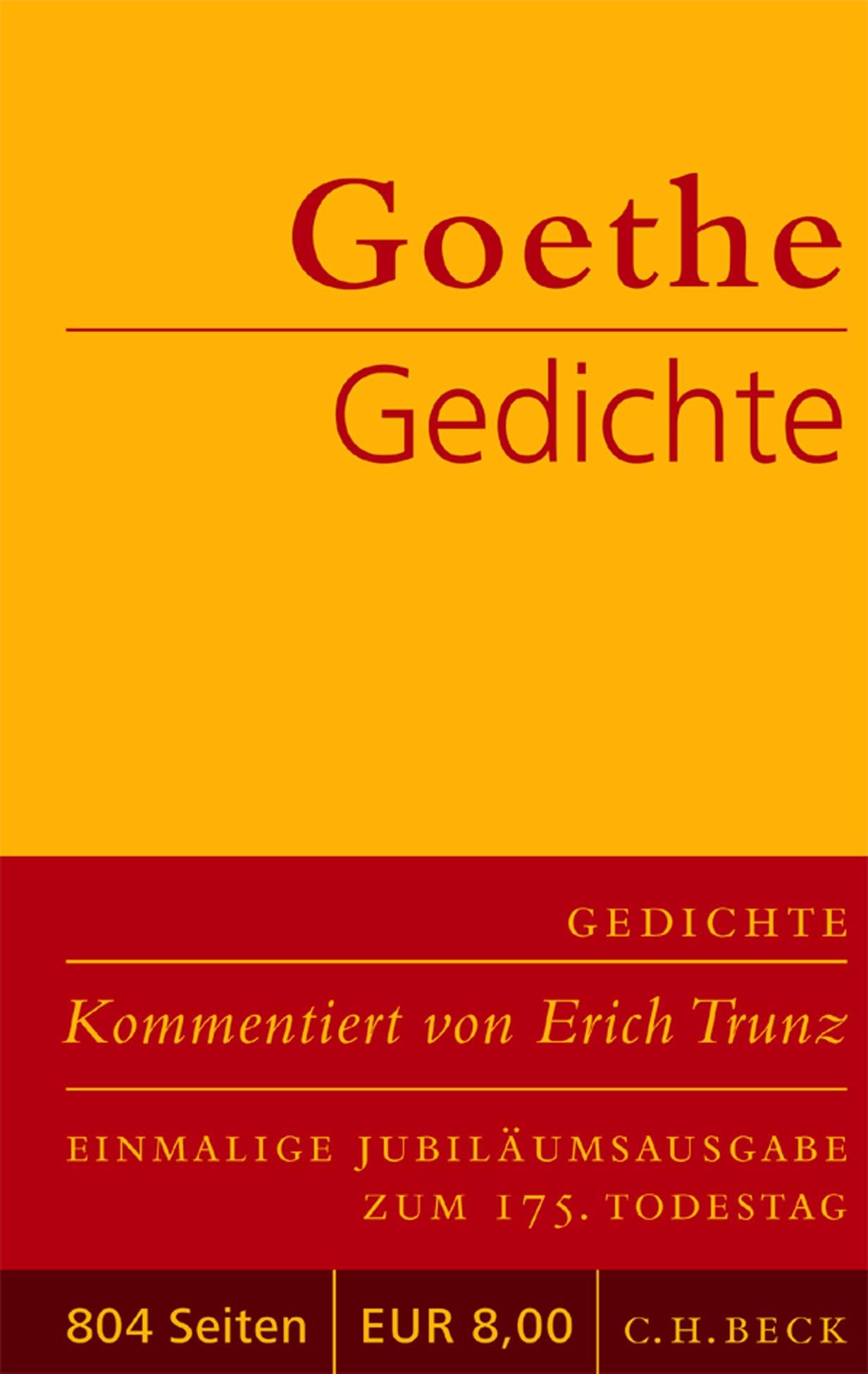 Gedichte: Jubiläumsausgabe zum 175. Todestag
