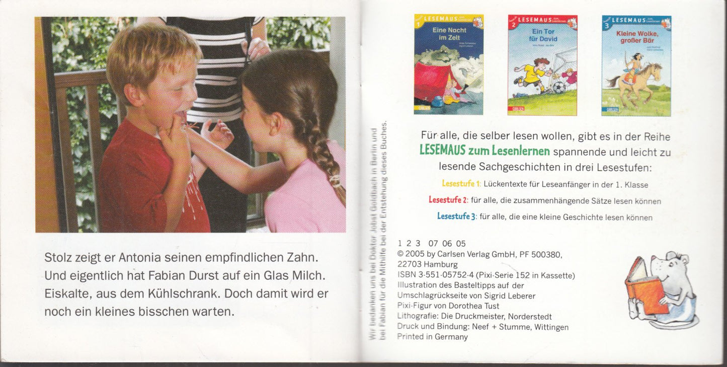 Mein Besuch beim Zahnarzt - Pixi-Buch Nr. 1358 - Einzeltitel aus PIXI-Serie 152 (aus Kassette)