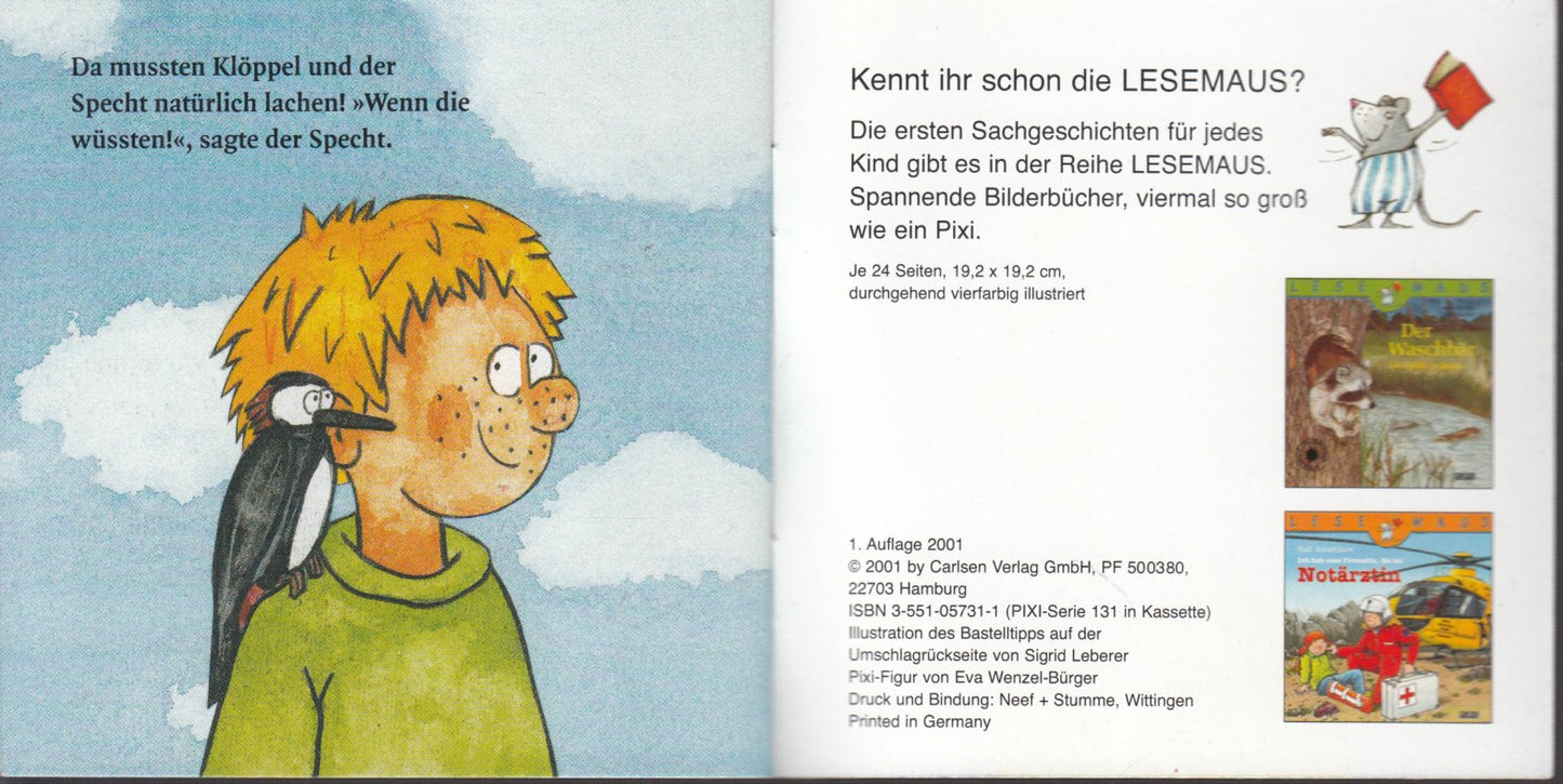 KLÖPPELS MONDFAHRT - Pixi-Buch Nr. 1114 - Einzeltitel aus PIXI-Serie 131 (aus Kassette)