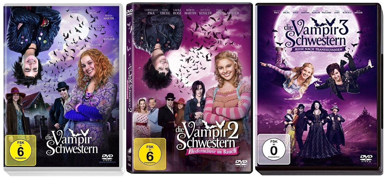 Die Vampirschwestern Teil 1+2+3 (1-3) DVD Set