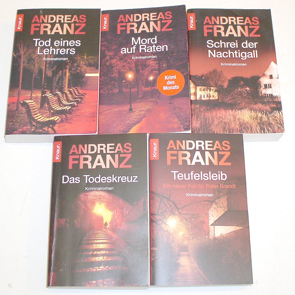 Peter Brandt -Reihe 1-5 komplett (Tod eines Lehrers - Mord auf Raten - Schrei einer Nachtigall - Das Todeskreuz - Teufelsleib) 1,2,3,4,5