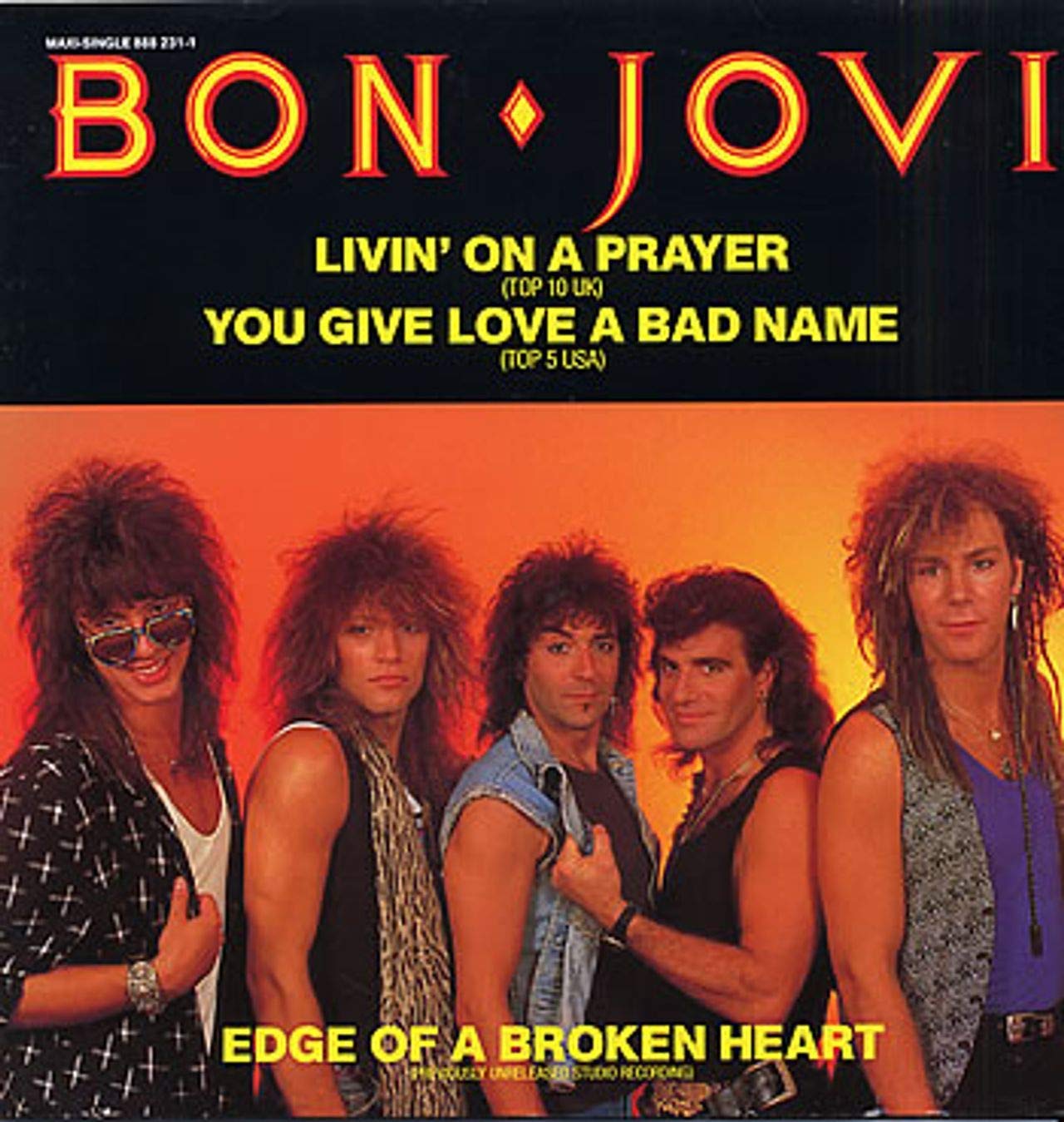 LIVIN ON A PRAYER 12 INCH (12" SINGLE) GERMAN MERCURY 1986