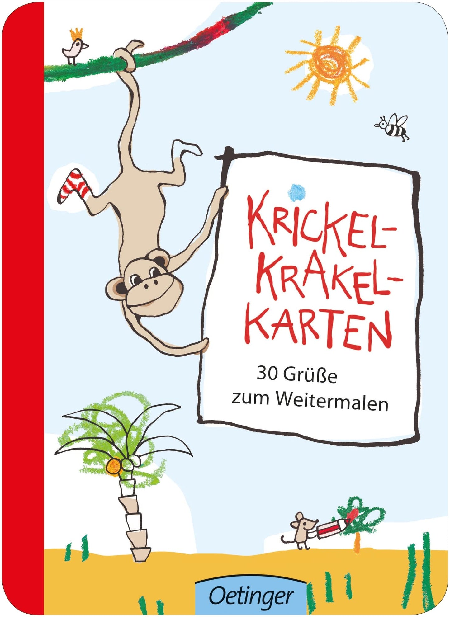Krickel-Krakel-Karten: 30 Grüße zum Weitermalen