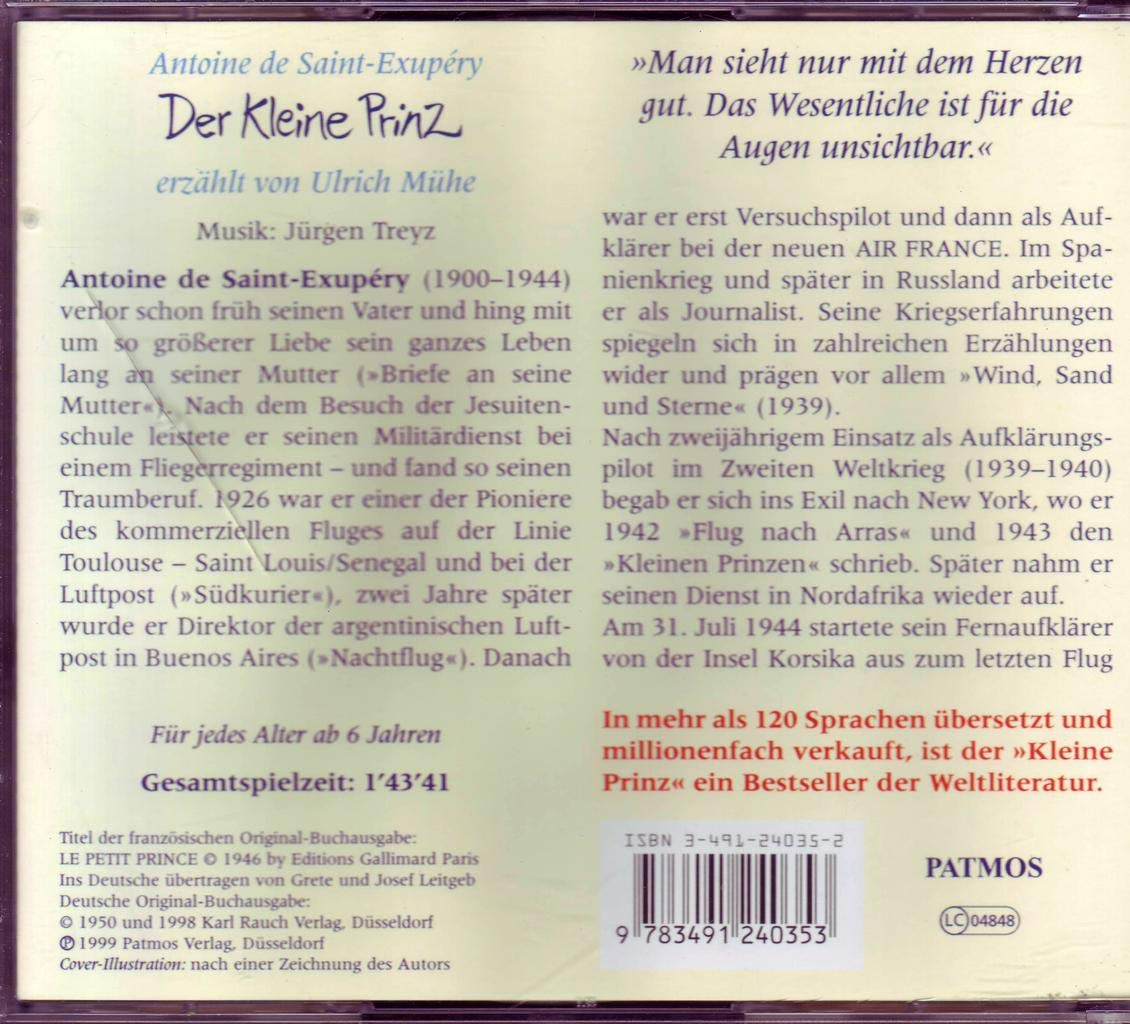 Der Kleine Prinz: Ausgezeichnet mit dem Hörkules 2002
