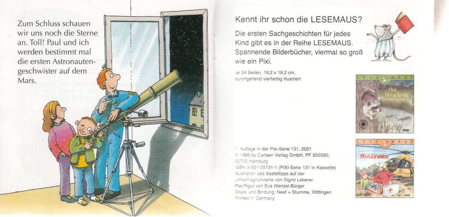 Ich hab einen Freund, der ist Astronaut - Pixi-Buch Nr. 1115 - Einzeltitel aus PIXI-Serie 131 (aus Kassette)