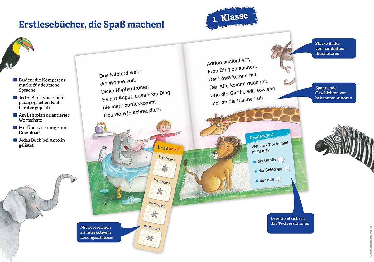 Duden Leseprofi – Mila hat nur Ballett im Kopf, 1. Klasse: Kinderbuch für Erstleser ab 6 Jahren (Lesen lernen 1. Klasse)