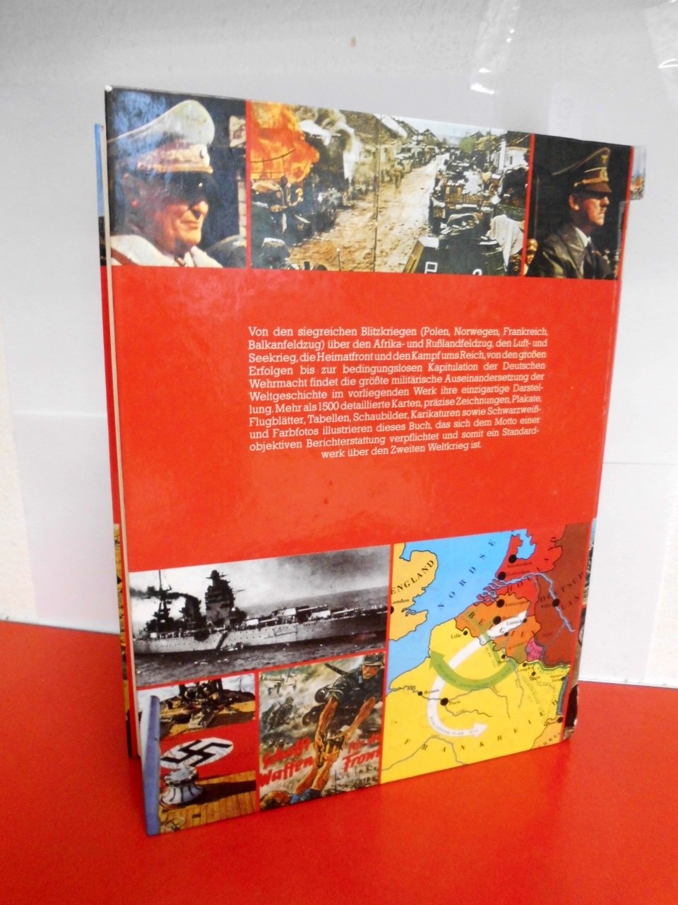 DER ZWEITE WELTKRIEG TEXTE-BILDER-KARTEN-DOKOMENTE-CHRONIK AUF 800 SEITEN