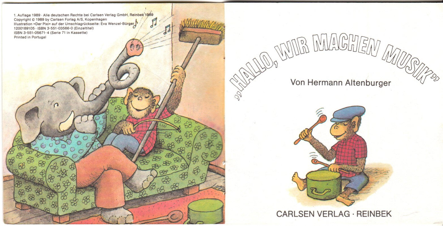 Hallo, wir machen Musik - Pixi-Buch Nr. 566 - Einzeltitel aus Pixi-Serie 71