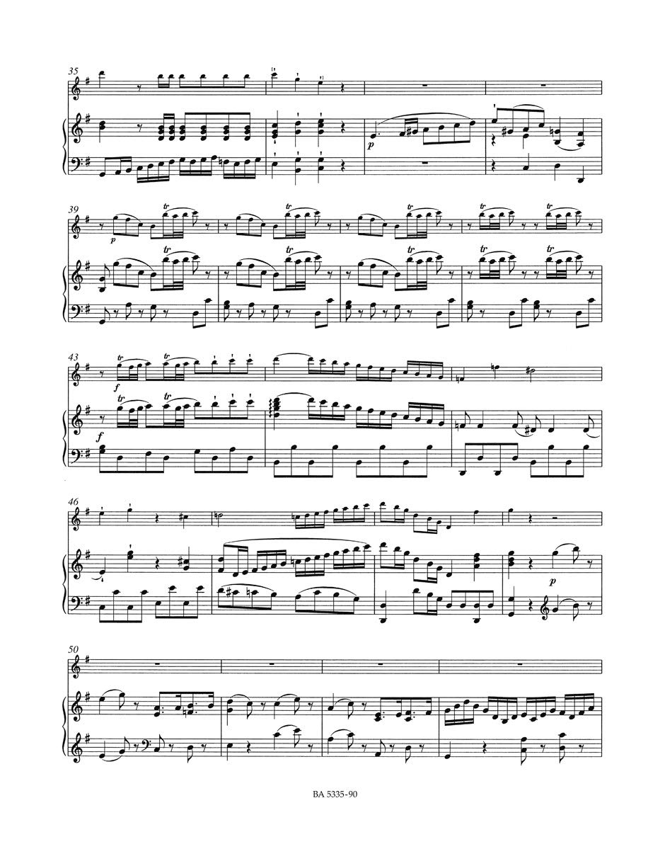 Konzert für Flöte und Orchester G-Dur (1801) -In einer Bearbeitung von A. E. Müller nach dem Klarinettenkonzert KV 622-. Klavierauszug, Stimmen, Urtextausgabe