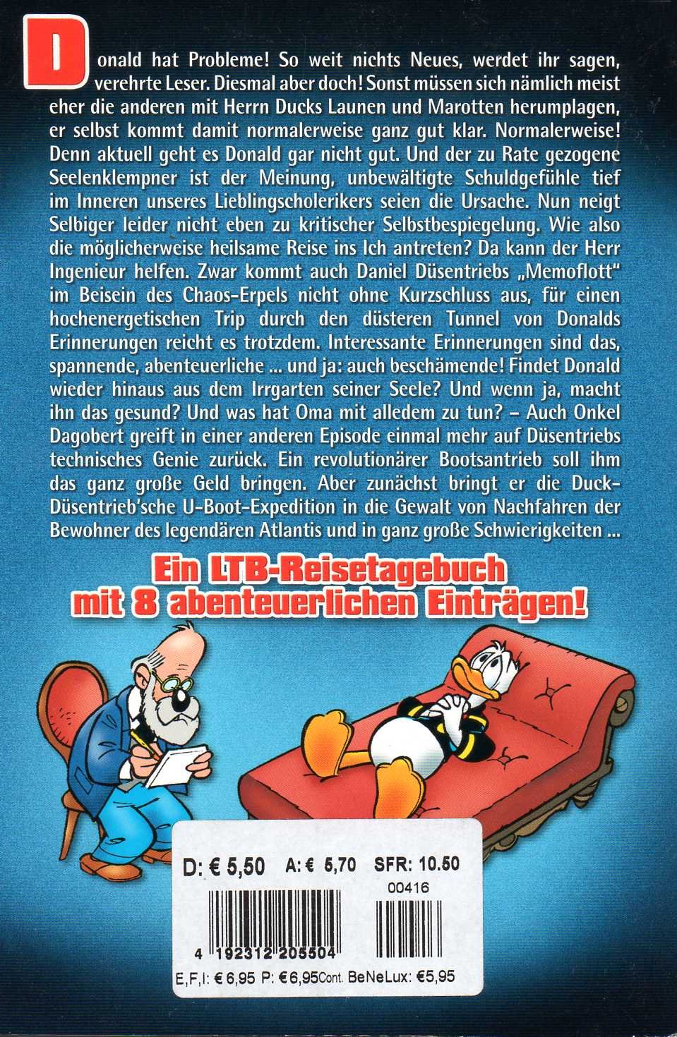 WALT DISNEY Lustiges Taschenbuch (LTB) # 416: DONALD DUCK in "Reise ins Ich"