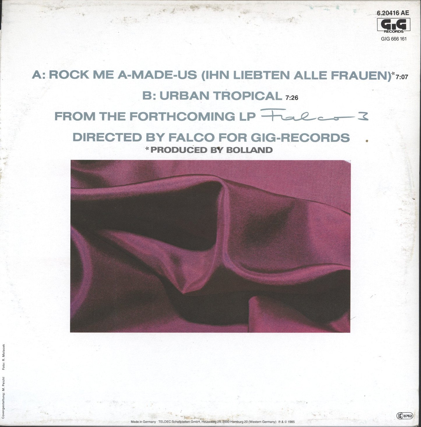 Falco - Rock Me Amadeus - GiG Records - 6.20416, GiG Records - GIG 666 161