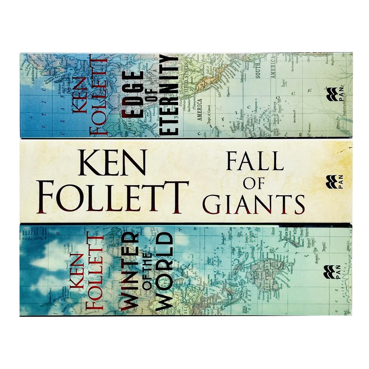 Ken Follett Century Trilogy War Stories Collection 3 Books Set (Fall of Giants, Winter of the World , Edge of Eternity)
