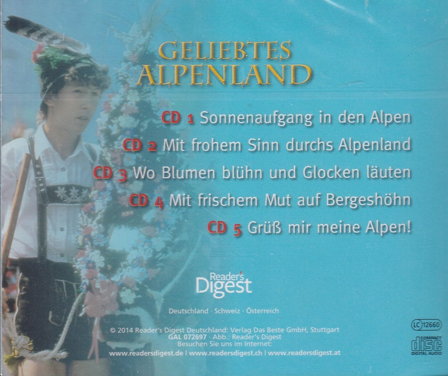 Geliebtes Alpenland - Die schönsten Lieder und Melodien für Herz & Gemüt (5 CD Box Set)