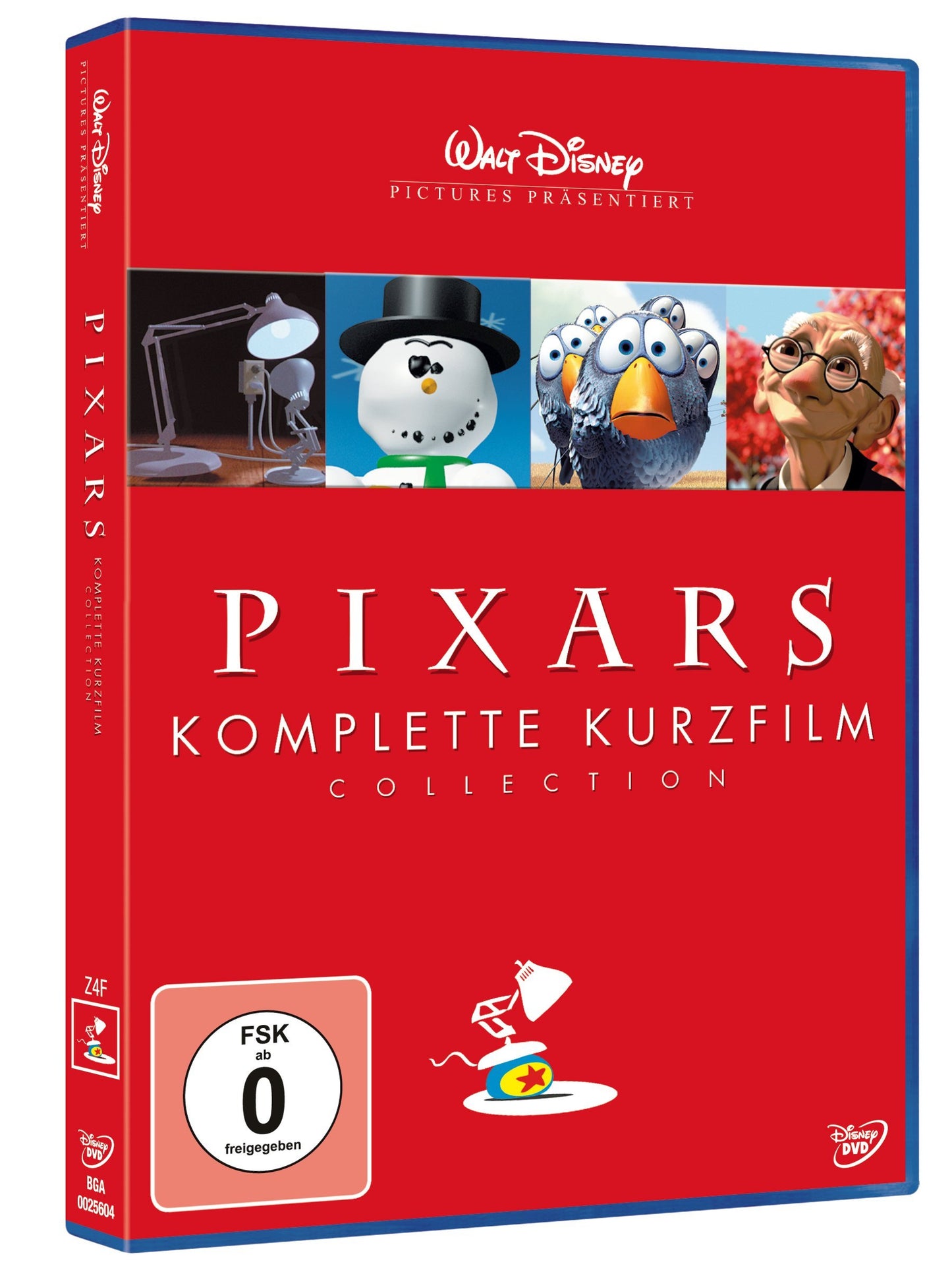 Pixars komplette Kurzfilm Collection, 1 DVD,1 DVD-Video: Walt Disney Pictures präsentiert. Die Abenteuer von André und Wally B.; Die kleine Lampe; ... Die Ein-Mann-Band; Hook und d.... USA.USA