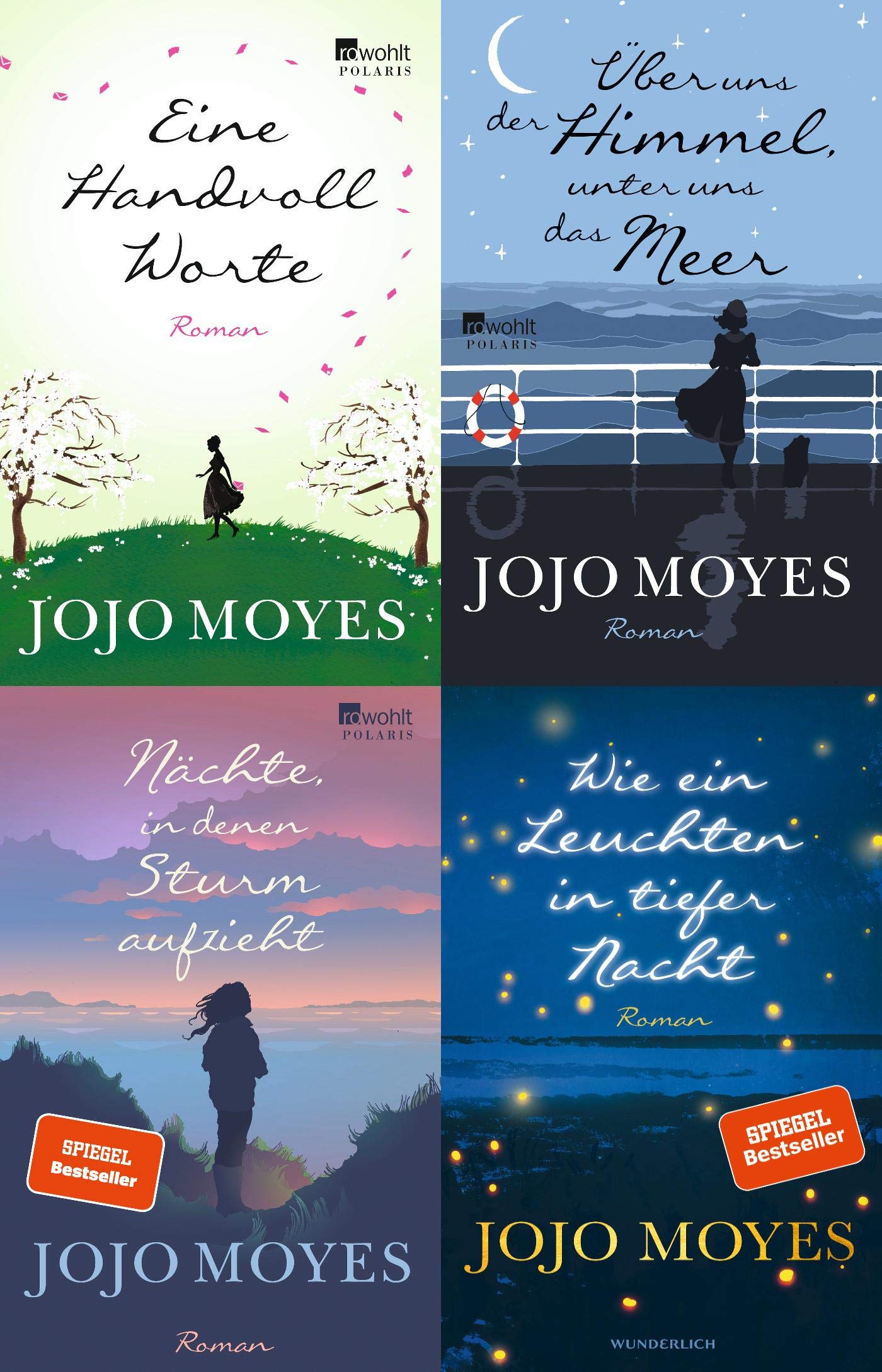 Jojo Moyes 4 Titel im Set + 1 exklusives Postkartenset