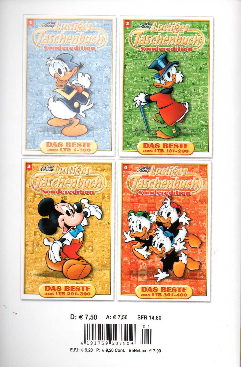 Lustiges Taschenbuch Sonderedition LTB Das Beste aus LTB 1-400 Band Nr. 1 - aus LTB 1-100