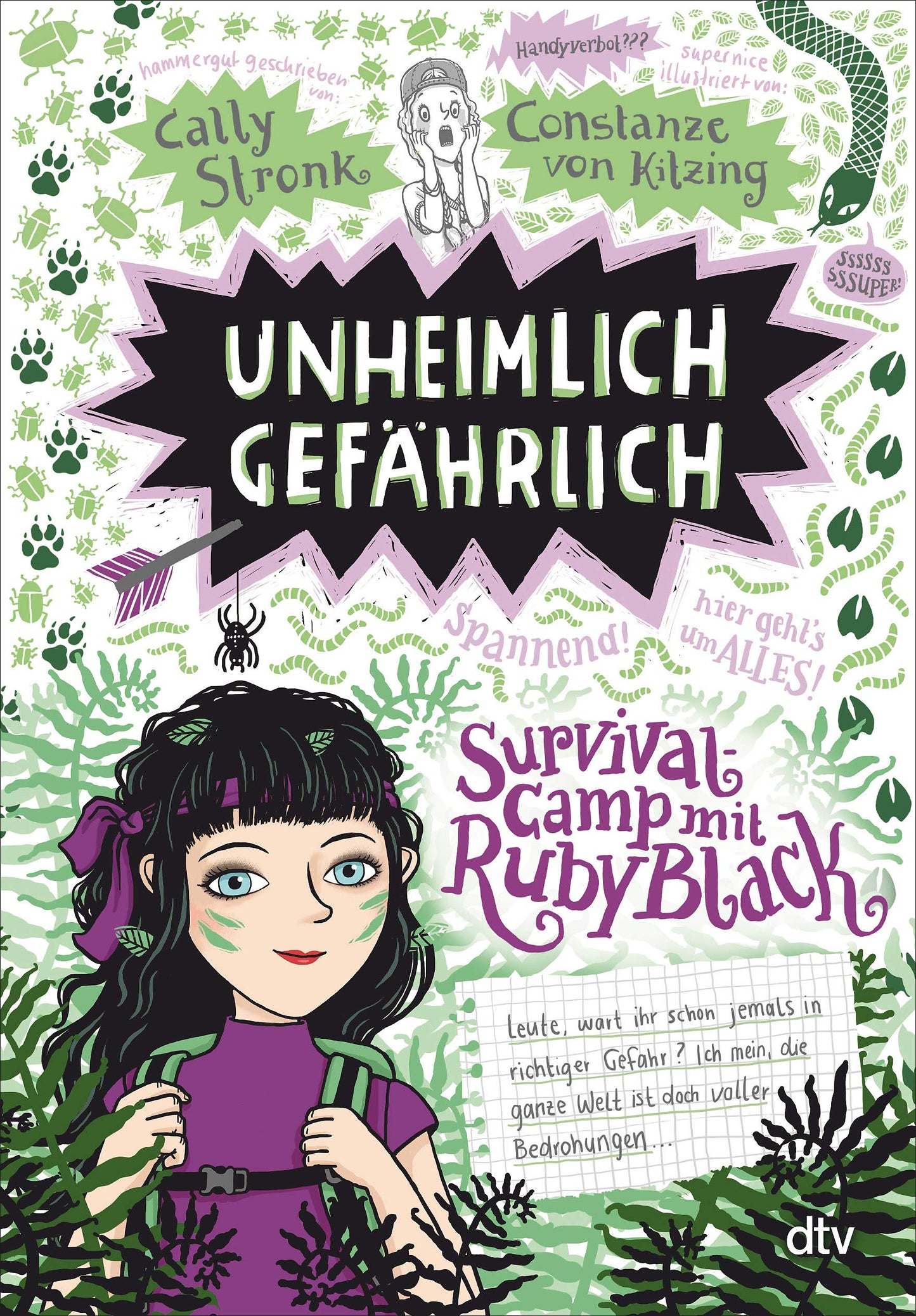 Unheimlich gefährlich – Survivalcamp mit Ruby Black: Witzig illustrierte Freundschaftsgeschichte ab 10 (Ruby Black-Reihe, Band 2)