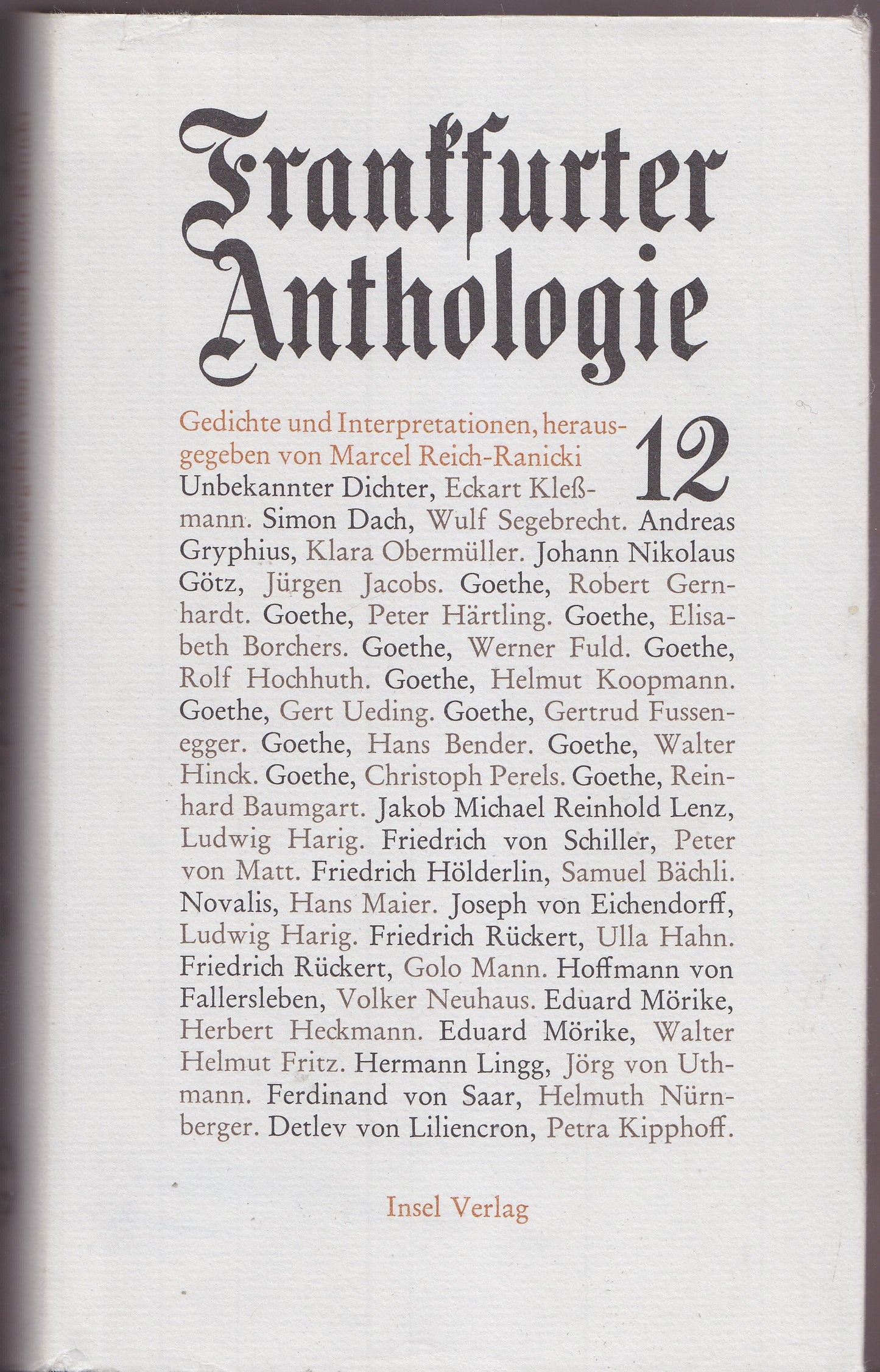 Frankfurter Anthologie, Band 12