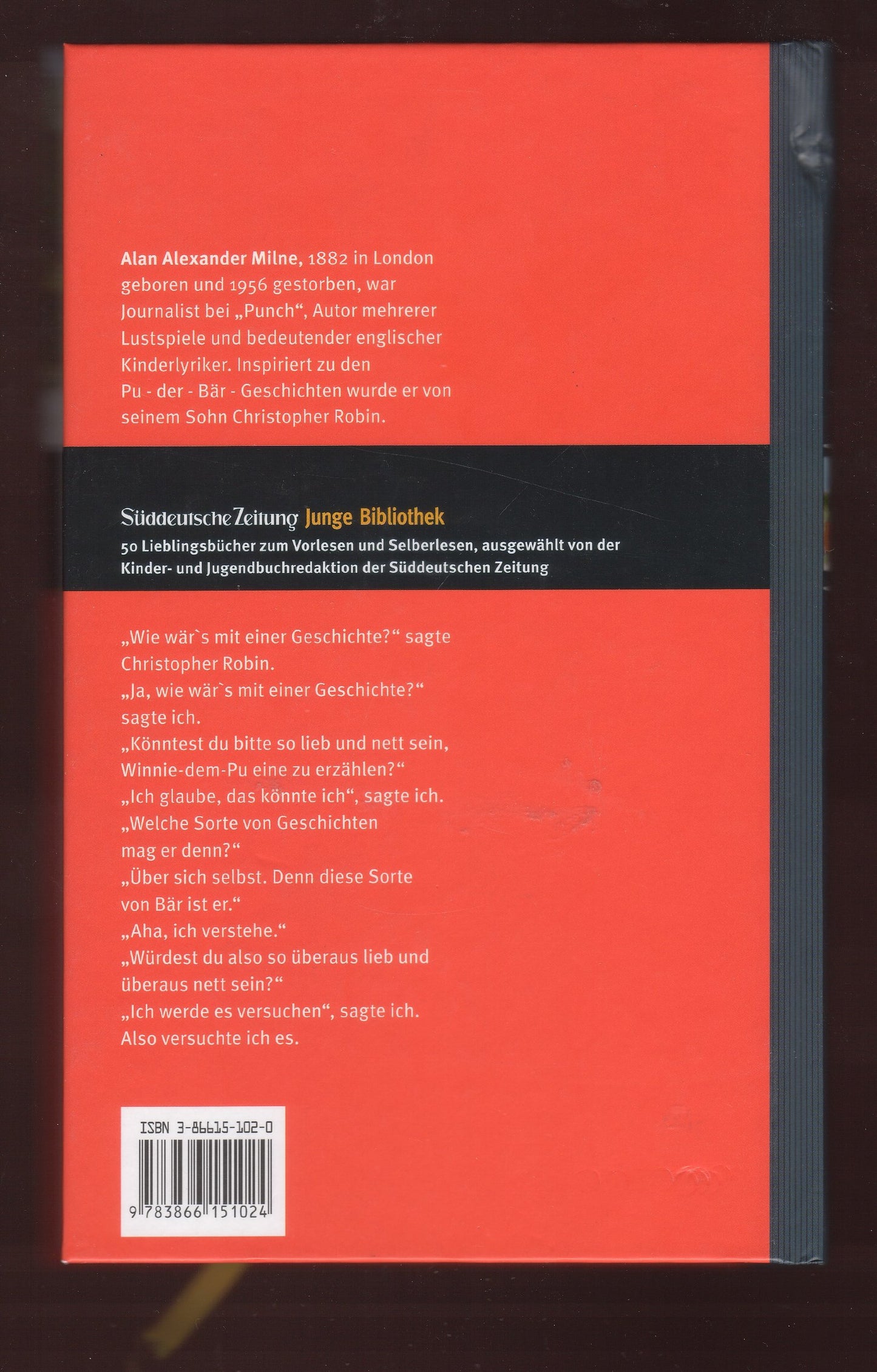 Pu der Bär. SZ Junge Bibliothek Band 1