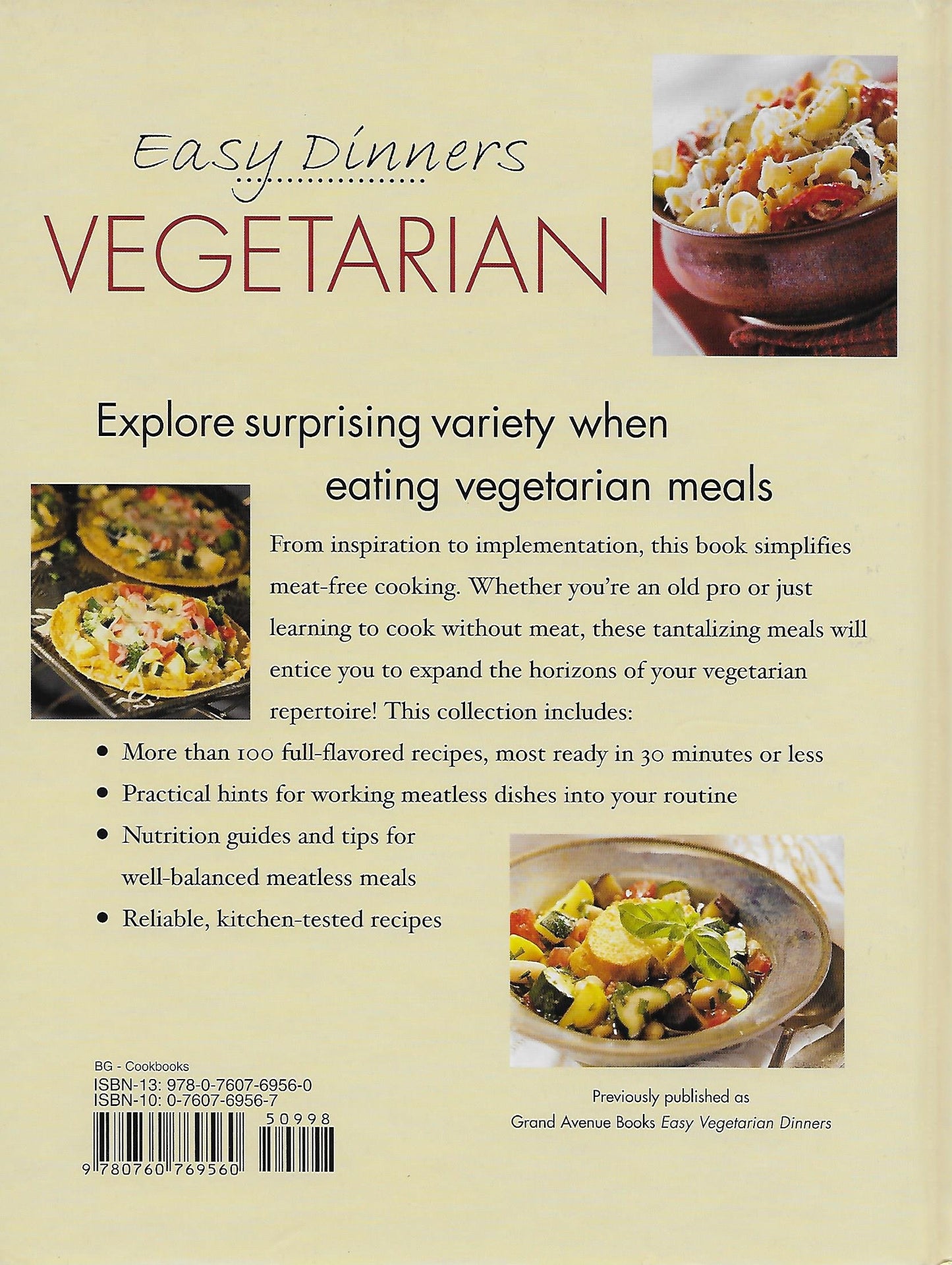Easy Dinners: Vegetarian