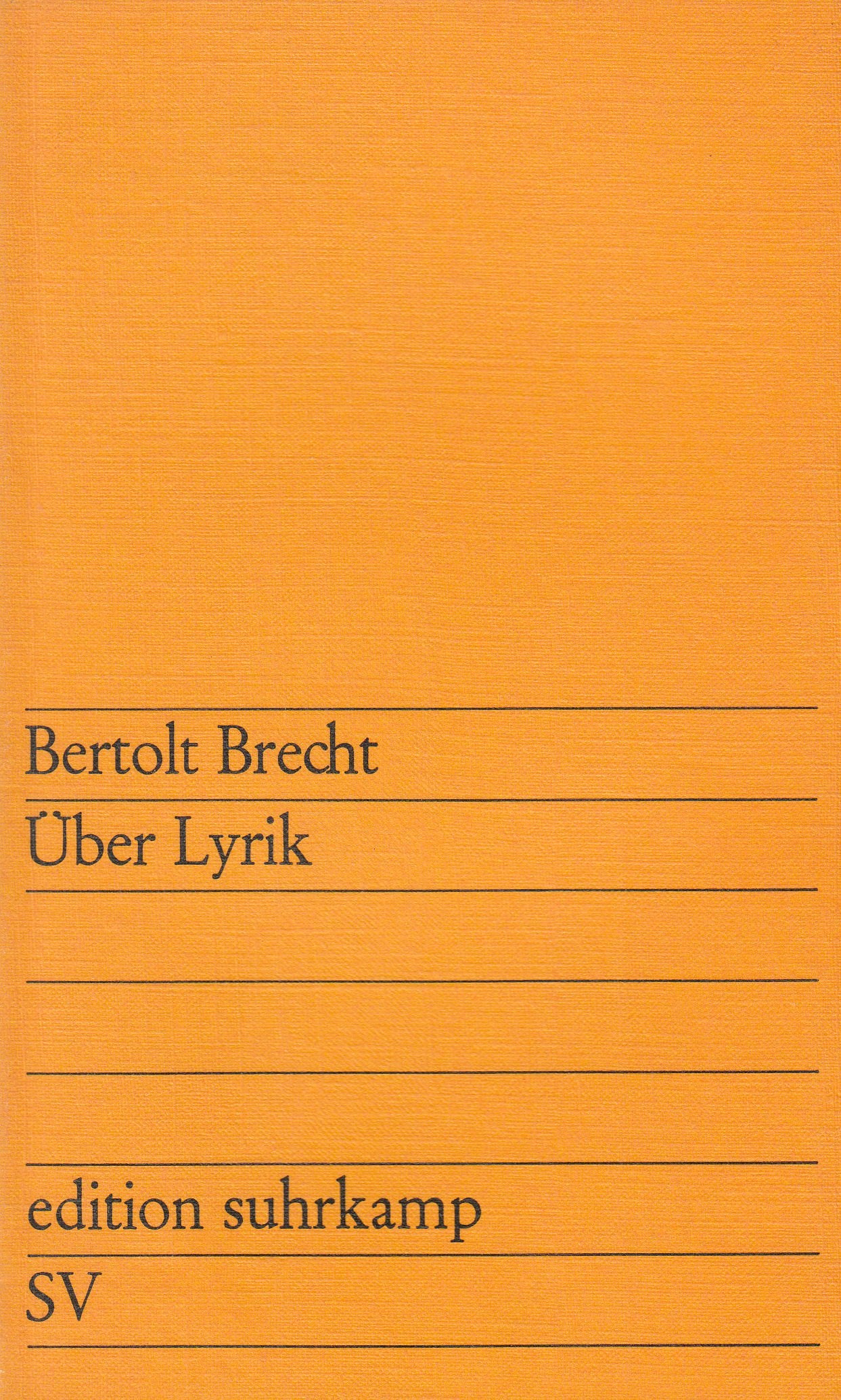 Über Lyrik