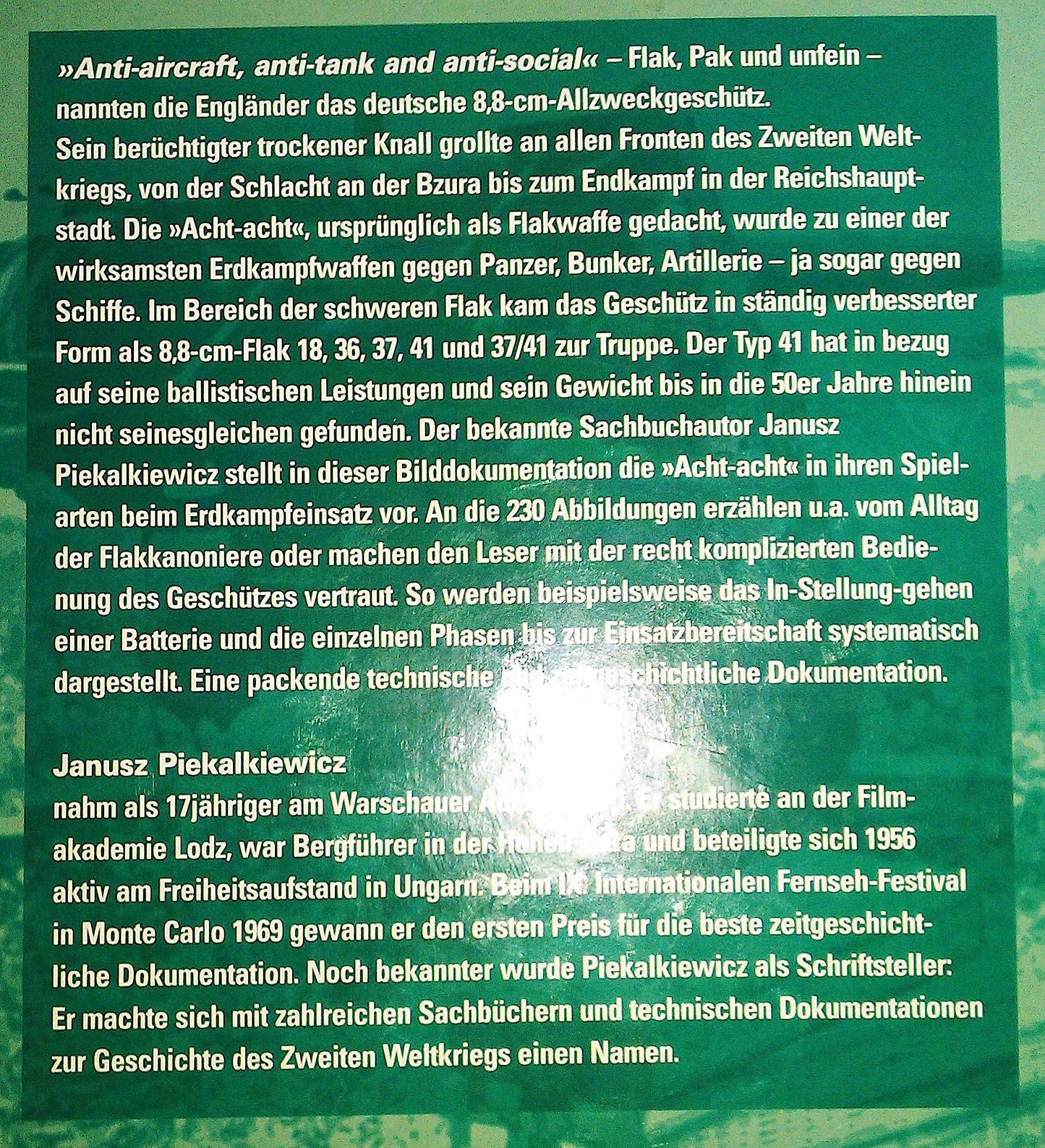 Die 8,8 Flak im Erdkampf-Einsatz