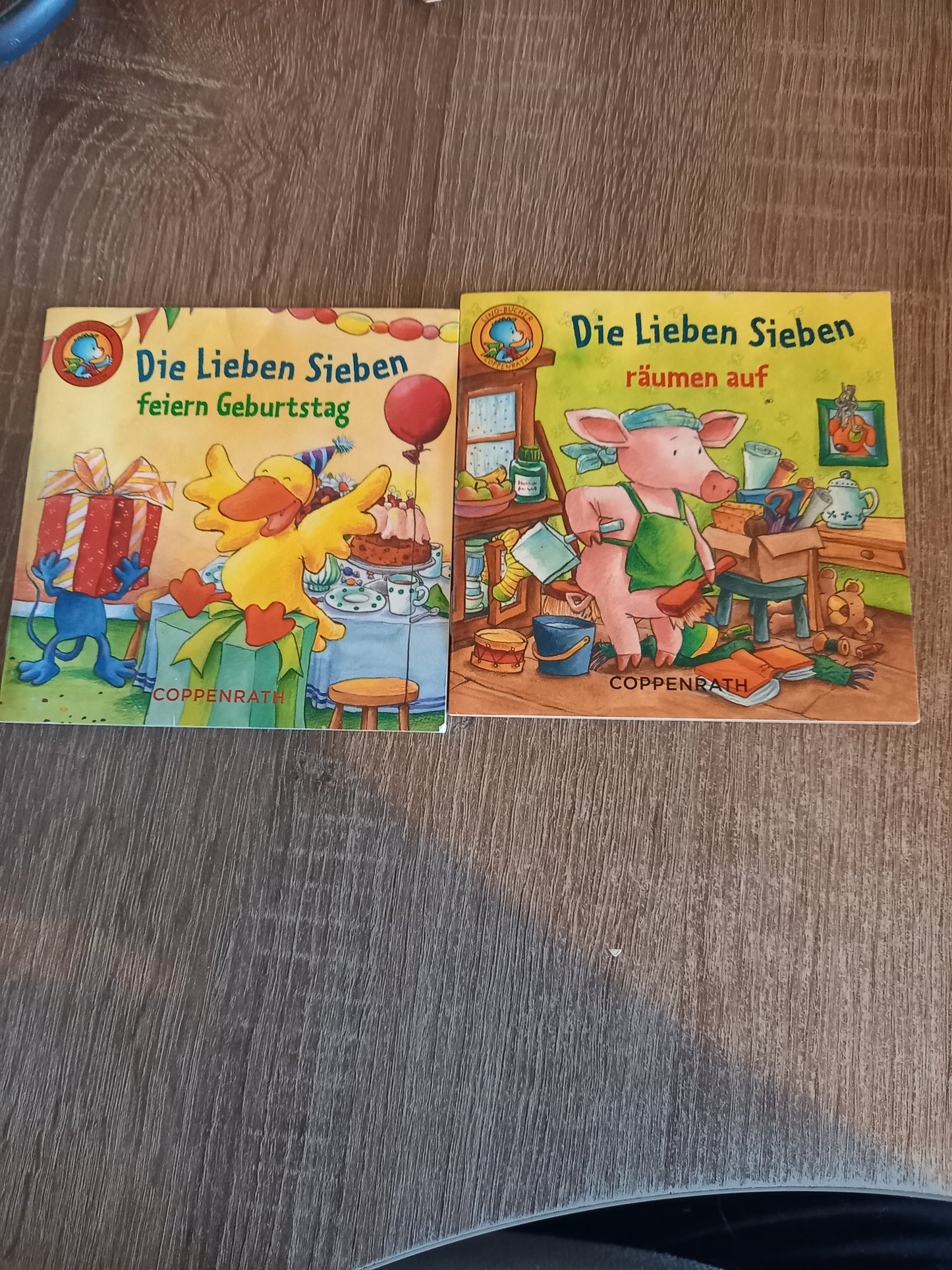 2 Lino Hefte von den lieben sieben 1 feiern Geburtstag 2 Räumen auf