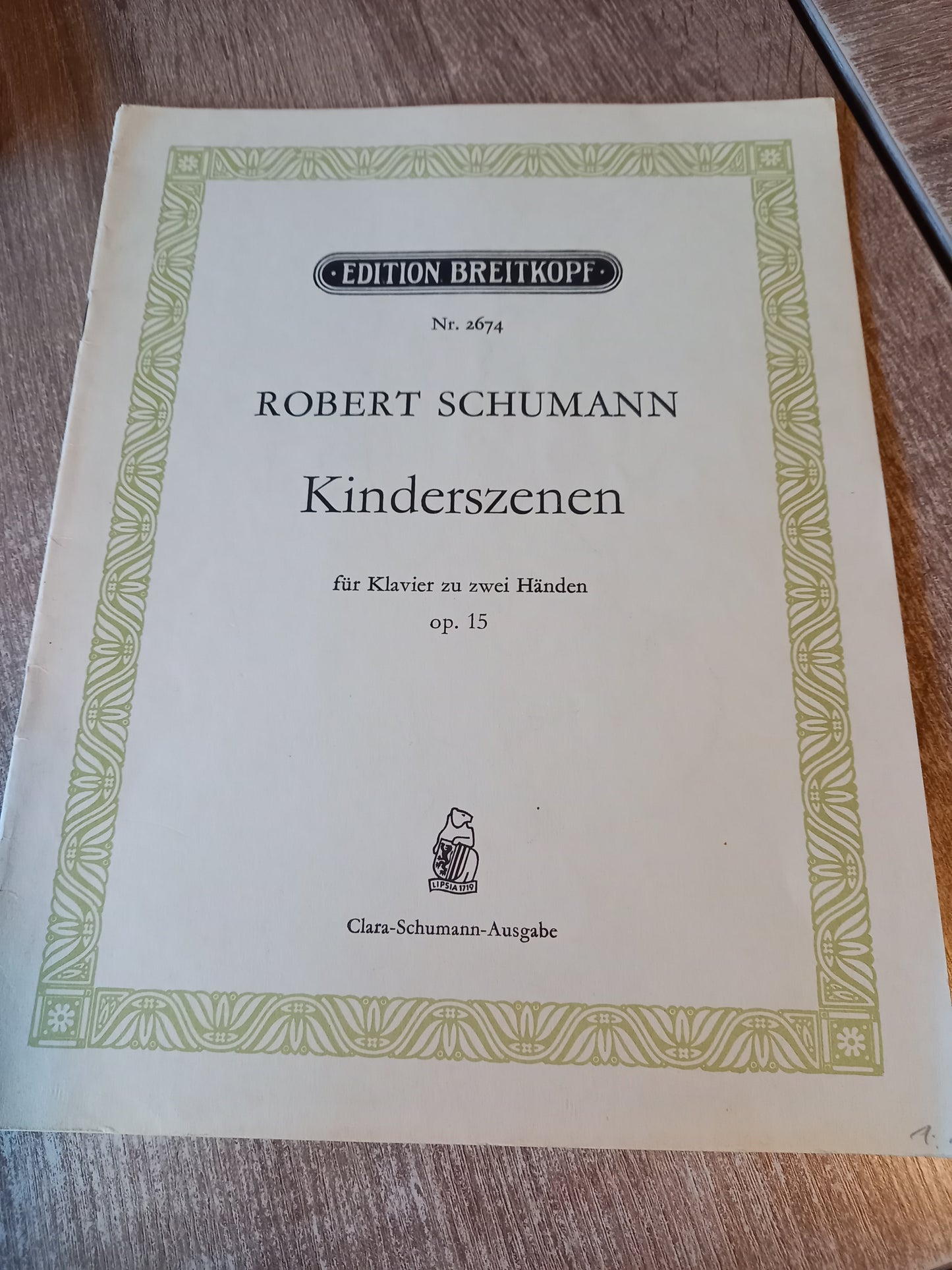 Robert Schumann Kinderszenen für Klavier zu zwei Händen op 15