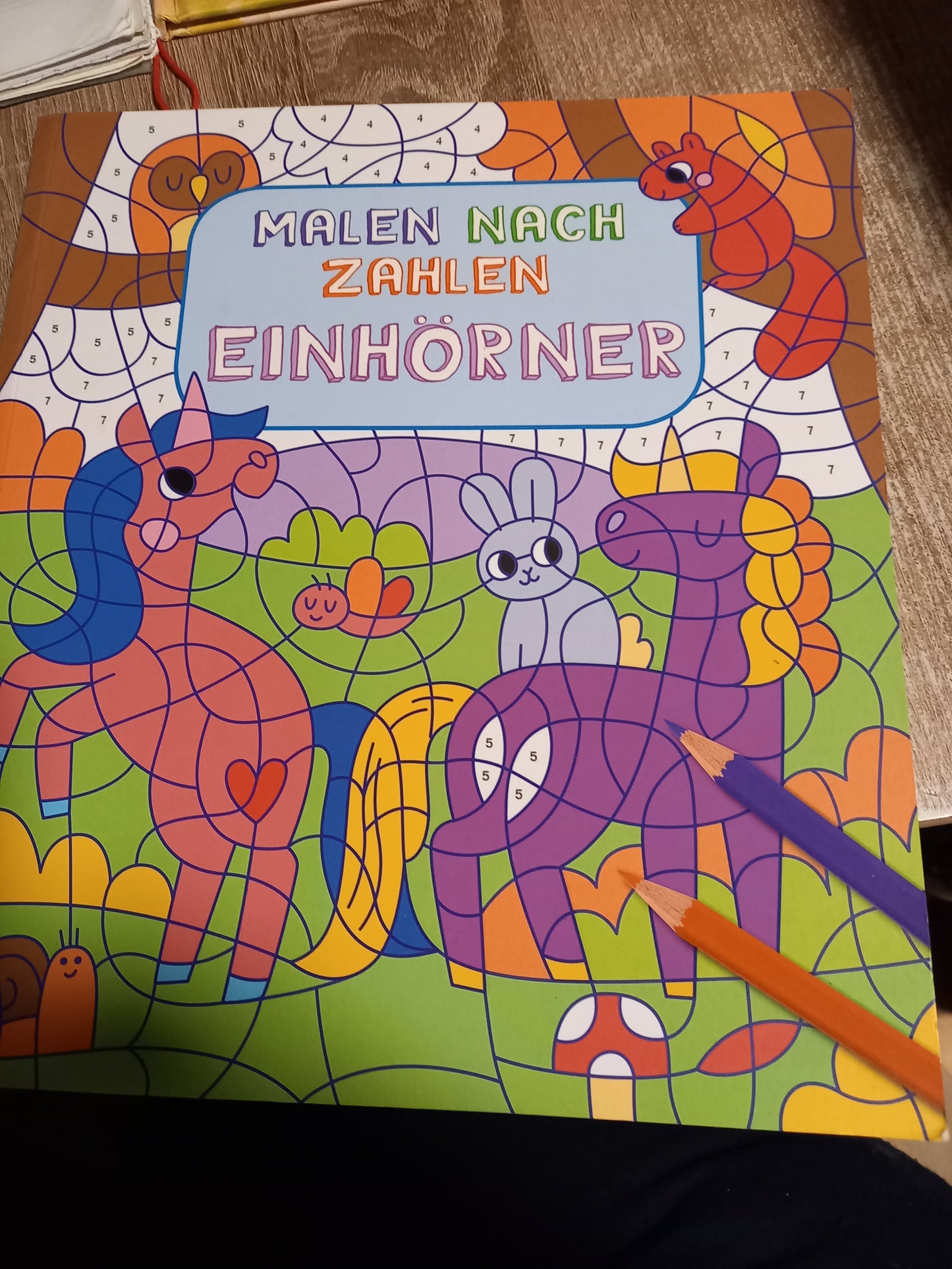 Malen nach Zahlen Einhörner