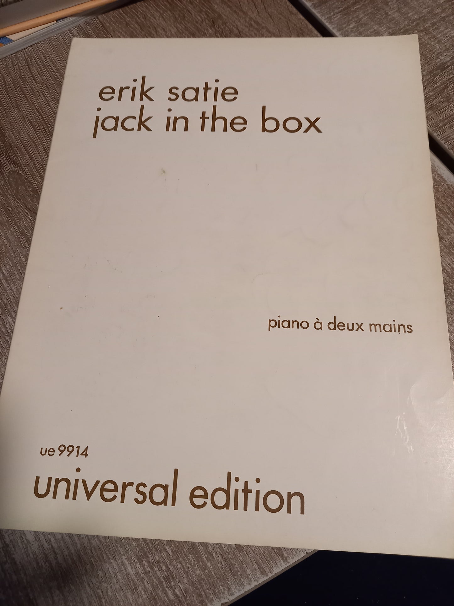 Erik Satie Jack in the Box Piano 9914