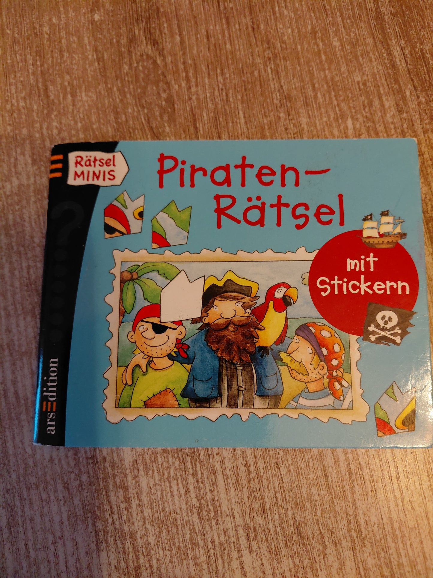 Rätsel Minis Piraten Rätsel mit Stickern