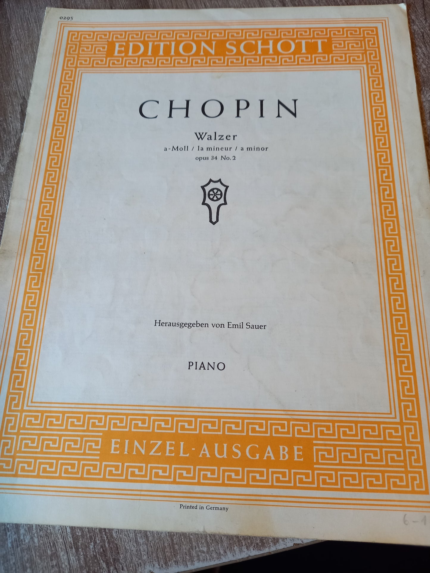 Chopin Walzer a Moll Opus 34 no 2 Piano