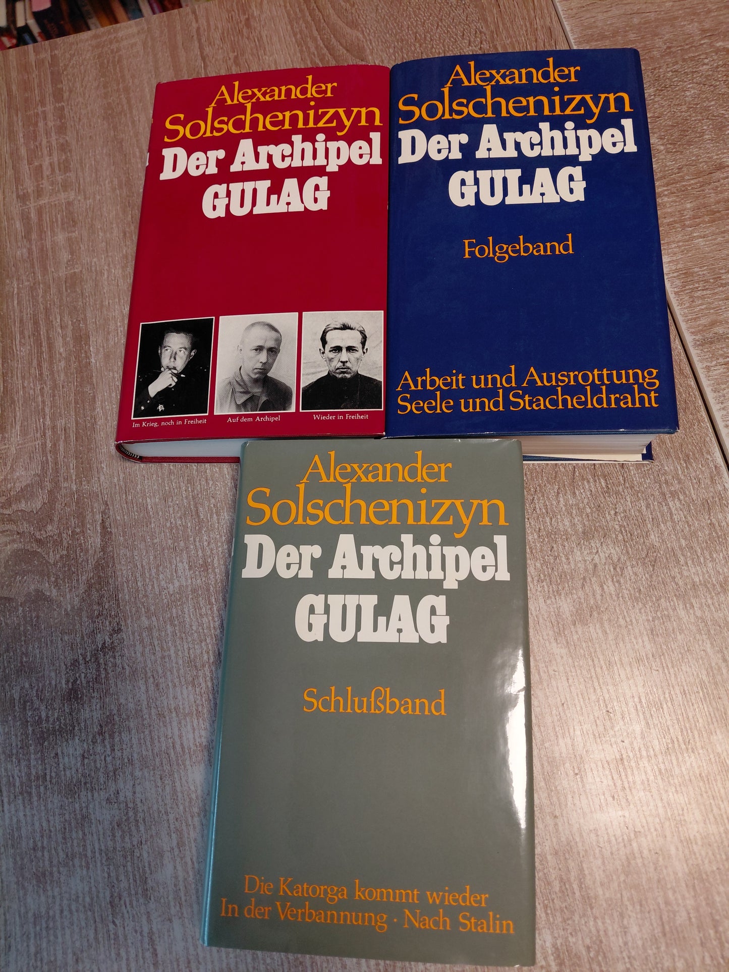 Archipel Gulag mit Folgeband und Schlussband von Solschenizyn