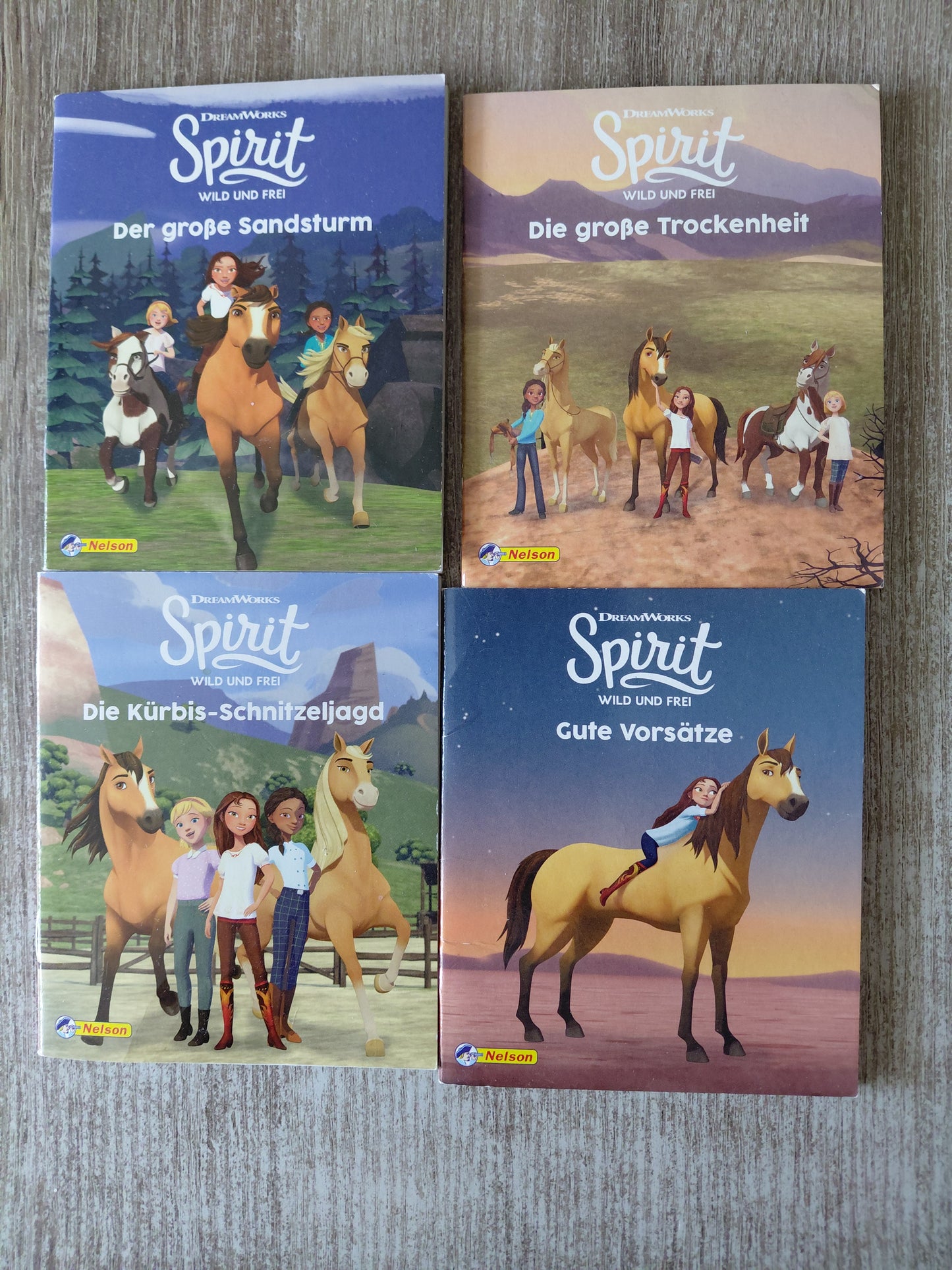 Spirit Wild und frei 4 Hefte Pixi ähnlich 1 Der große Sandsturm 2 Die große Trockenheit 3 Die Kürbis Schnitzeljagd 4 Gute Vorsätze
